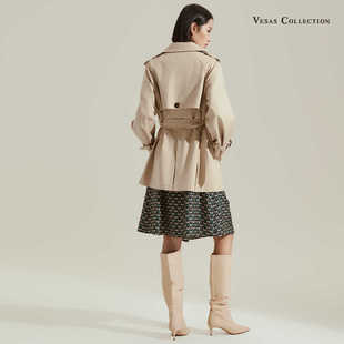挺括有型短款 A0307双排扣经典 风衣 Collection Vesas