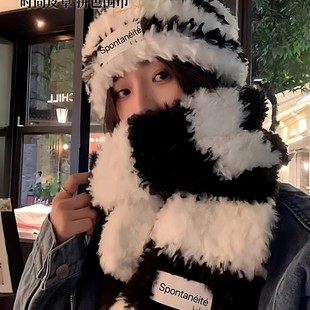 diy手工编织围巾材料包粗毛线团织围巾线帽子送男女友礼物冬季款