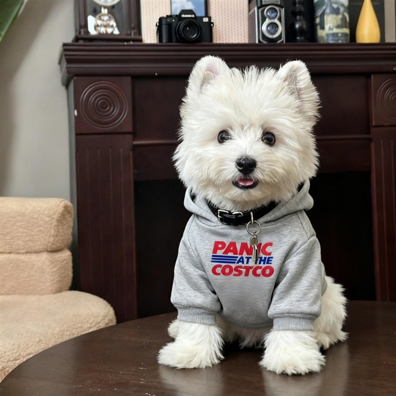 狗狗衣服秋冬加绒保暖连帽卫衣