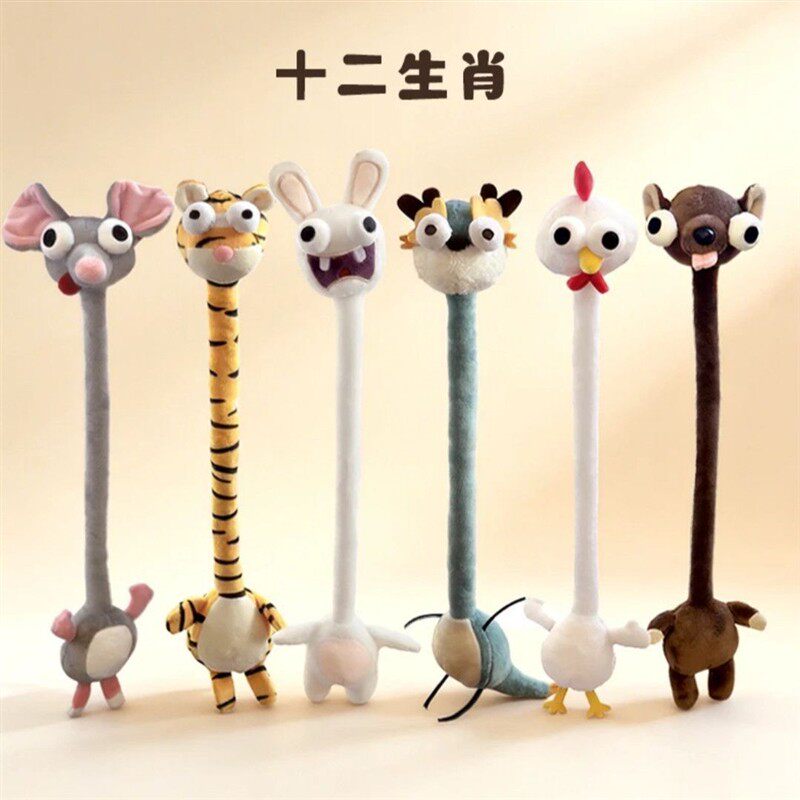十二生肖长脖子腊肠狗毛绒公仔