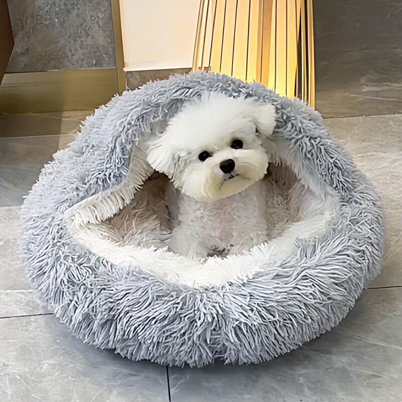 狗窝冬天保暖贝壳窝半封闭式