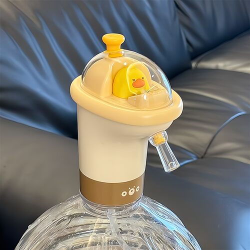 黄鸭手动按压桶装水抽水器