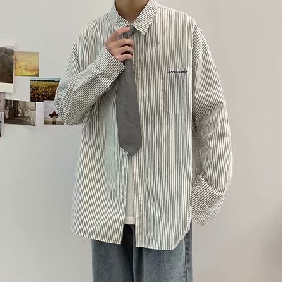 大码潮胖人宽松休闲衬衣内搭