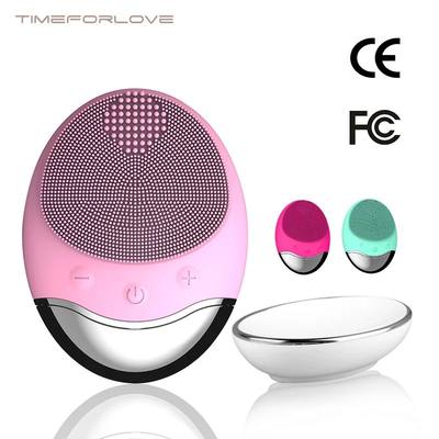 Electric Face Cleaner Sonic Silicone Facial Cleansing Brush