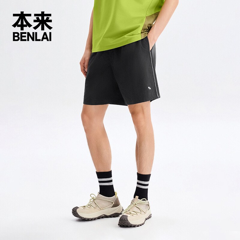 本来BENLAI男士网球运动短裤宽松抽绳休闲裤2026夏新款BRL660020