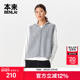 外套25秋款 本来BENLAI女士绵羊毛混纺连帽无袖 针织开衫 BNT950008