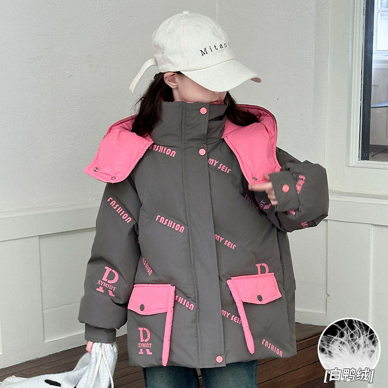 鸭鸭官网女童羽绒服2026新款洋气大儿童装加厚白鸭绒冬装保暖外套,童装/婴儿装/亲子装,羽绒服,淘宝优惠券,粉丝福利购,淘宝优惠卷