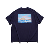 印花梅里雪山宽松logo重磅330g短袖 rodless24夏季 数码 T恤情侣百搭