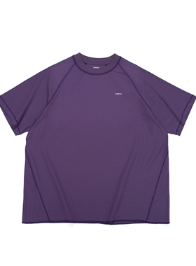 rodless 25夏季宽松260g情侣款潮透气防水哈梭拼接网眼运动短袖