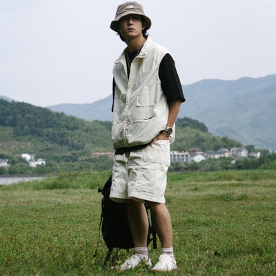 口袋短裤宽松国潮cityboy