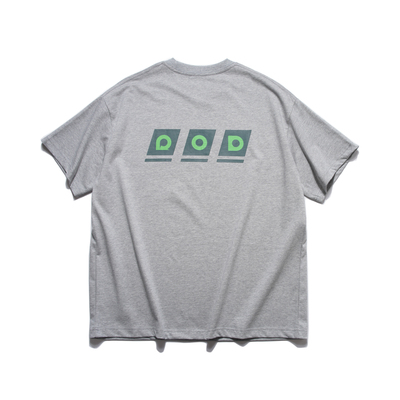 rodless24夏季趣味方块宽松logo重磅330g短袖T恤百搭国潮牌情侣款