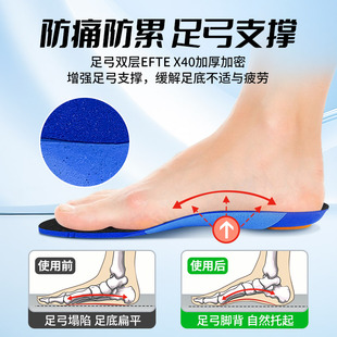 垫足弓支撑鞋 鞋 垫薄运动鞋 垫板鞋 垫透气防臭 垫足内外翻鞋 EFTE鞋