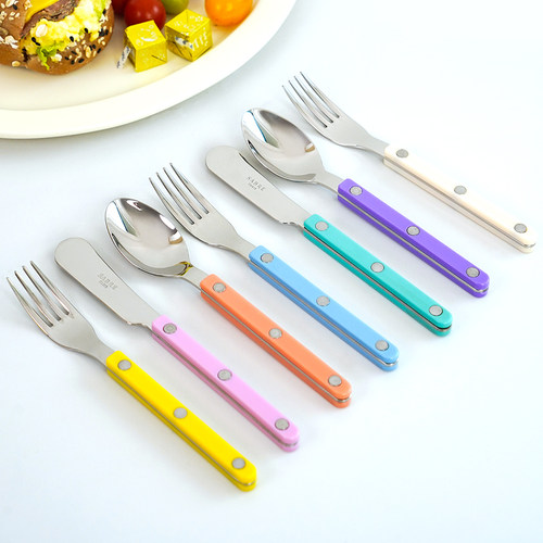 法国sabre儿童甜点西餐具刀叉勺