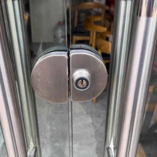 浴室门锁地插单双门玻璃门地锁玻璃门插销玻璃门锁免开孔玻璃门.