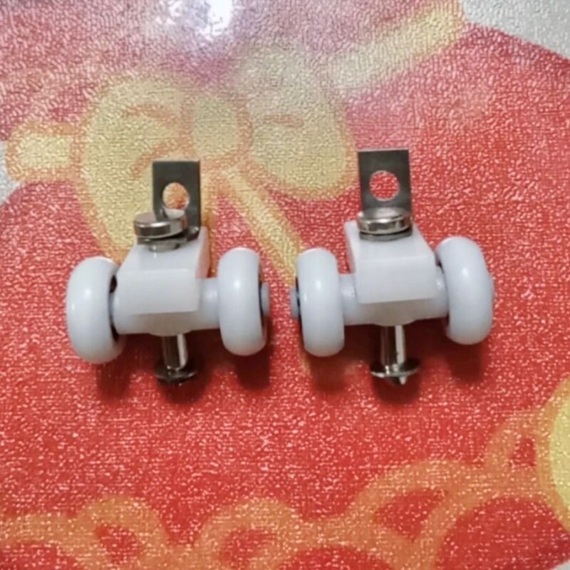 铝合金轨道推拉门老款卫生间上吊轮隔断折叠门配件五金滑轮子.