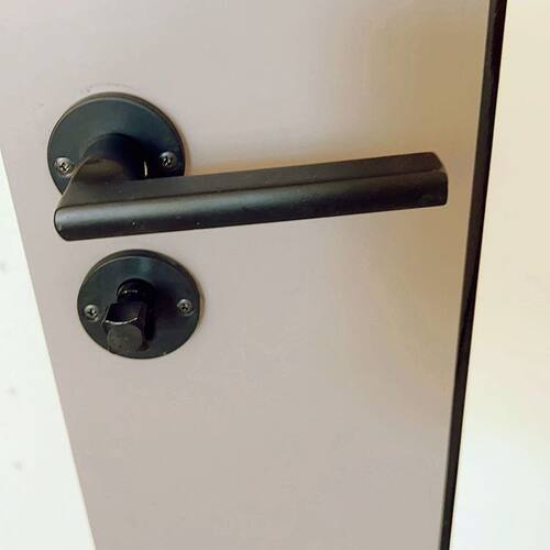 磁吸58锁具卫生间实木门把手房门分体锁静音家用室内卧室门锁黑.