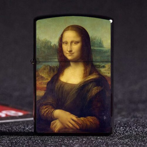 世界名画蒙娜丽莎金属老式打火机