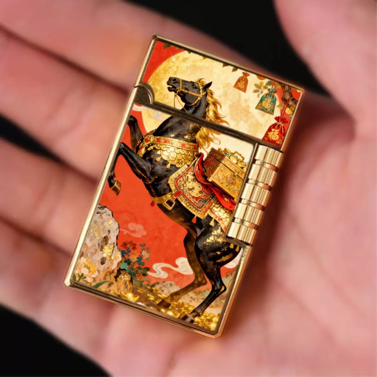 新品中式风格金色创意鎏金工艺朗声充气打火机创意金属外壳朗声礼,ZIPPO/瑞士军刀/眼镜,充气打火机,淘宝优惠券,粉丝福利购,淘宝优惠卷