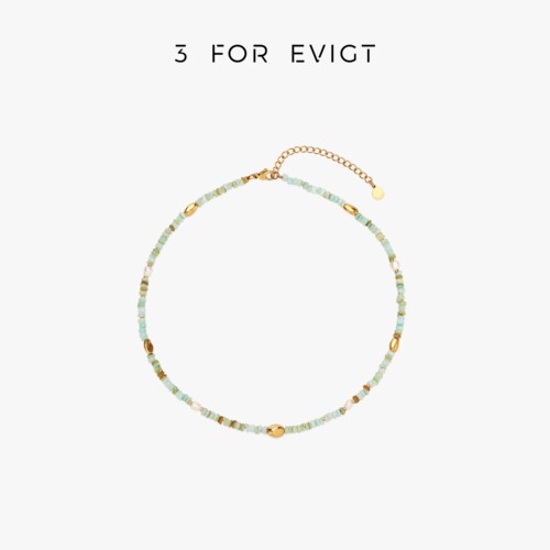 3 for evigt镀18K金绿洲系列项链精致活力撞色新款女式
