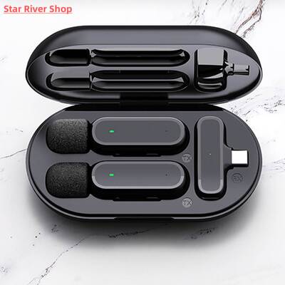Wireless Lavalier Microphone Portable Audio Video Recording