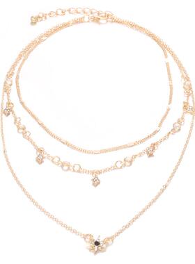 popular fashion new women's multi-layer necklace欧美星星项炼