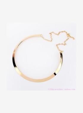 women necklace  ring accessories jewelry  时尚女项炼铁环
