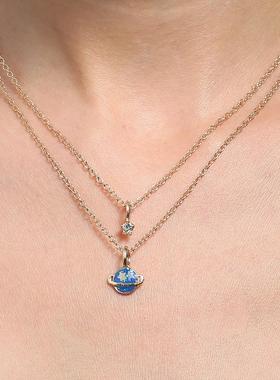 fashion double-layer necklace clavicle choker 街拍百搭项炼