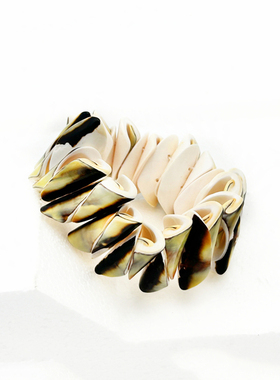 天然贝壳海螺弹力手炼沙滩幸运手镯炼原创手串bracelet women