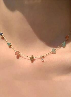 Summer New Colored Irregular Necklace Elegant Accessories 饰