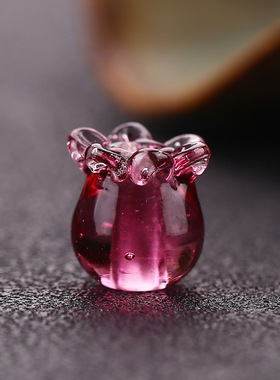 琉璃碧玺花芯铃兰花散珠diy手工串珠吊坠发簪耳坠古装材料项链