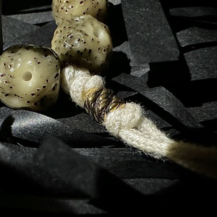 单片价纯黄铜蛇结线束配饰手链隔珠项链结尾定位珠挂件文玩背云