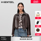 小 皮 气系列 H·GENTEEL荷高2025新款 冬女复古翻领夹克外套