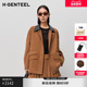 小 皮 气系列 H·GENTEEL荷高2025新冬女经典 翻领设计短外套