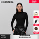 H·GENTEEL荷高2025新款 毛衫 冬100山羊绒小立领修身 显瘦简约款