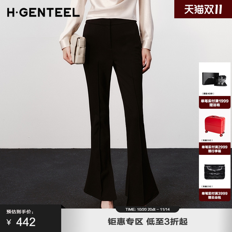 喇叭裤 时髦显瘦 复古磨毛