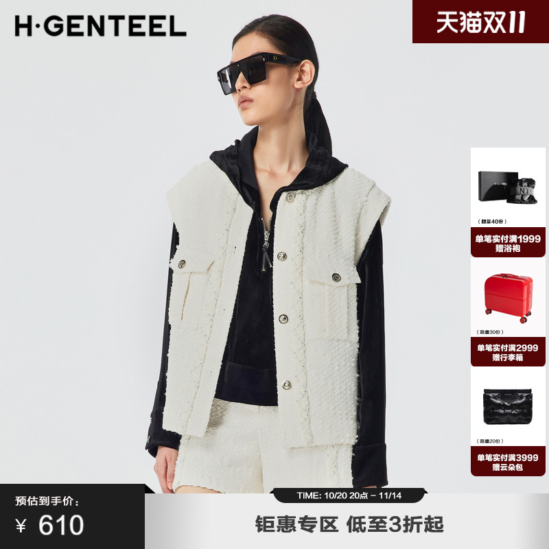 真皮与牛仔拼接 高端绵羊皮 宽松版型