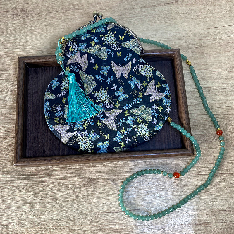 新中式葫芦大容量手工斜挎包
