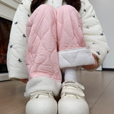 超厚加绒加厚羊羔绒棉裤女冬季新款防风保暖休闲裤直筒滑雪长裤子，女装休闲裤，搜酷衣阁