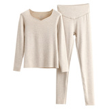 保暖内衣套装女秋冬莱赛尔羊毛打底衣高腰保暖裤女士秋衣秋裤，保暖内衣，搜酷衣阁