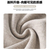 米白色加绒糯米裤女秋冬季高腰垂感宽松休闲软糯针织羊羔绒阔腿裤，女装休闲裤，搜酷衣阁