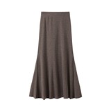 慵懒风鱼尾裙女秋冬百搭高腰显瘦垂坠感a字一步包臀半身中长裙子，女装半身裙，搜酷衣阁