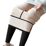 菱格绒鲨鱼裤女外穿2026新款高腰收腹提臀瑜伽加绒打底裤，女装打底裤，搜酷衣阁