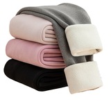 义乌高腰德绒羊羔绒冬季加绒加厚内穿发热大码裤保暖裤打底裤，女装打底裤，搜酷衣阁