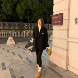 季竖条纹加厚外穿打底裤女加绒抗寒保暖棉裤高腰紧身显瘦秋裤，女装打底裤，搜酷衣阁