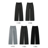 2026新款运动裤子女卫裤秋季直筒高腰宽松休闲裤美式双口袋阔腿裤，女装休闲裤，搜酷衣阁