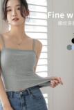 背心吊带女夏季薄款棉显瘦弹力学生裹胸修身性感内搭小背心，商品下架区，搜酷衣阁