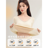 秋冬羊绒保暖内衣女士无痕高弹修身显瘦内搭外穿打底套装，保暖内衣，搜酷衣阁