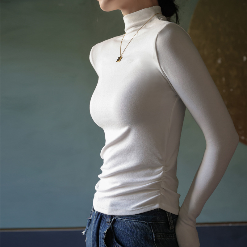 季半高领显瘦长袖打底衫女内搭t恤中领加厚基础款上衣,女装T恤,搜酷衣阁 季半高领显瘦长袖打底衫女内搭t恤中领加厚基础款上衣,女装T恤,搜酷衣阁