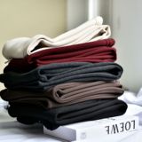 【倍暖羊毛裤】女新款垂感羊毛软糯冬季显瘦阔腿休闲长裤子女，女装休闲裤，搜酷衣阁