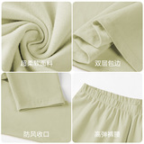 保暖内衣女纯棉女士圆领长袖打底衣秋冬7A抗菌男士秋衣秋裤男套装，保暖内衣，搜酷衣阁